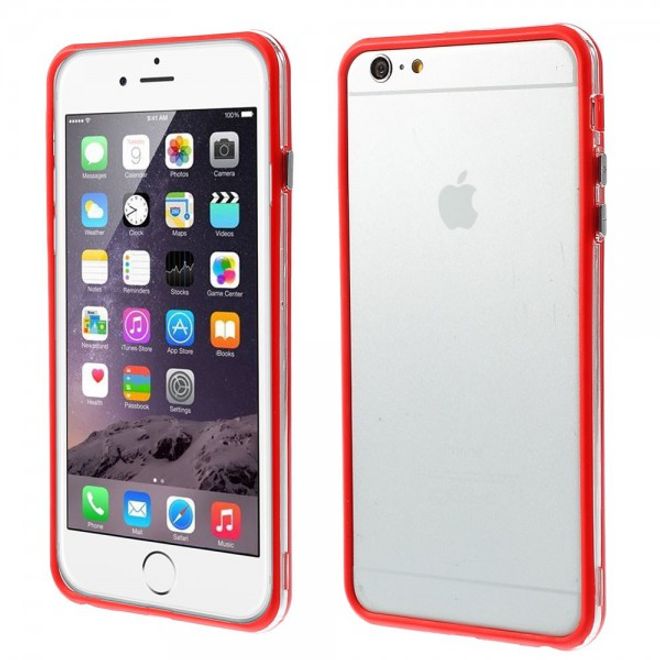 iPhone 6 Plus/6S Plus Flexibles Plastik Bumper Case - rot