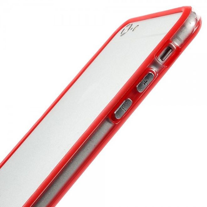iPhone 6 Plus/6S Plus Flexibles Plastik Bumper Case - rot