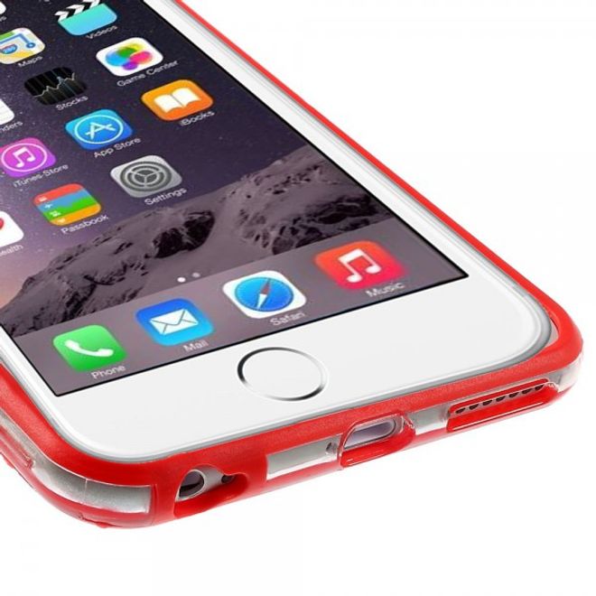 iPhone 6 Plus/6S Plus Flexibles Plastik Bumper Case - rot