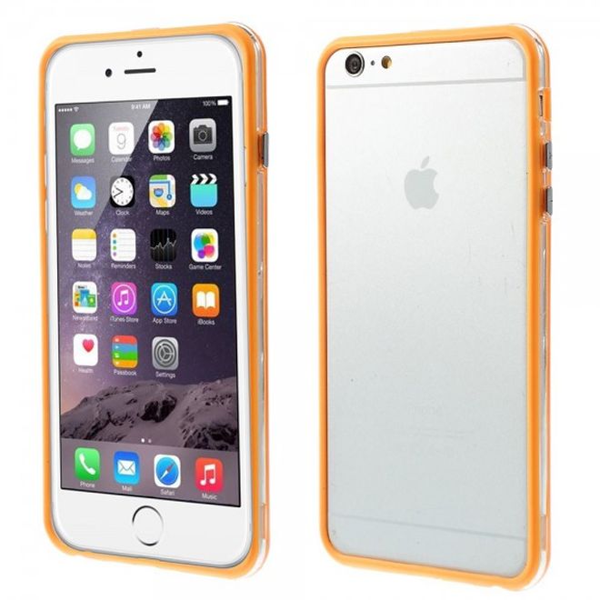 iPhone 6 Plus/6S Plus Flexible Plastic Bumper Case - orange