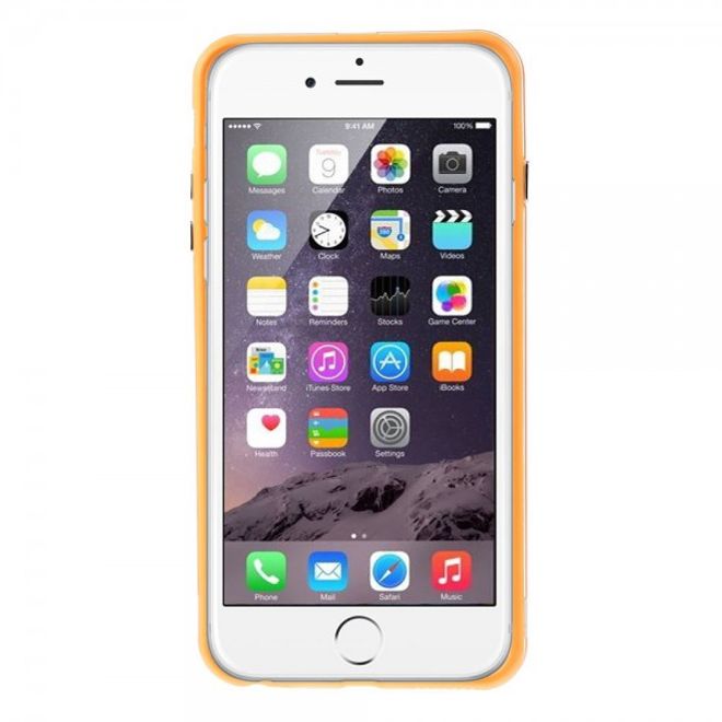 iPhone 6 Plus/6S Plus Flexible Plastic Bumper Case - orange