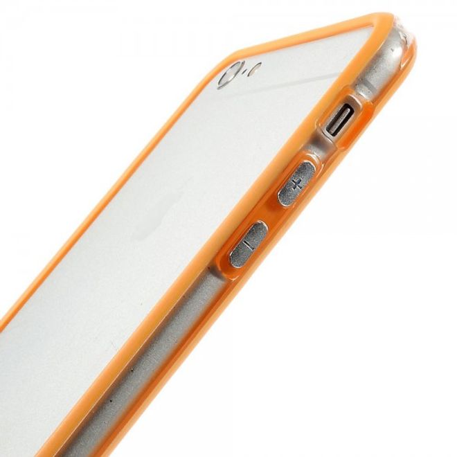iPhone 6 Plus/6S Plus Flexible Plastic Bumper Case - orange