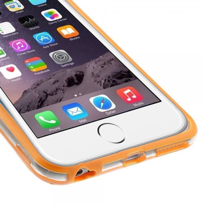iPhone 6 Plus/6S Plus Flexible Plastic Bumper Case - orange
