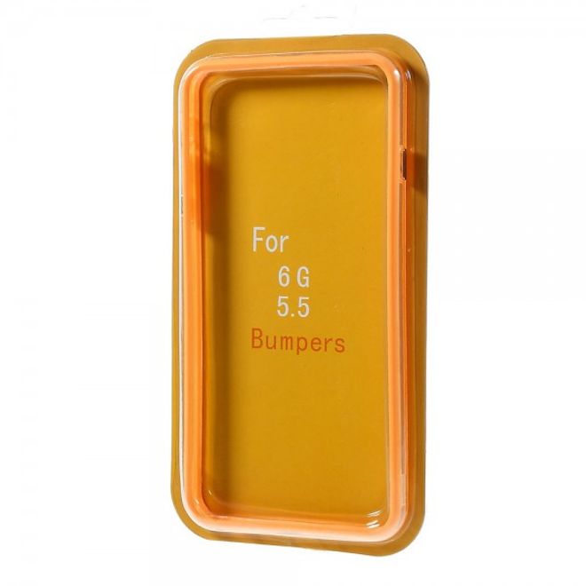 iPhone 6 Plus/6S Plus Flexible Plastic Bumper Case - orange
