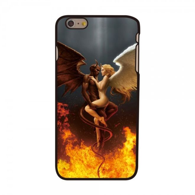 iPhone 6 Plus/6S Plus Hard Plastic Case with Angel and Devil