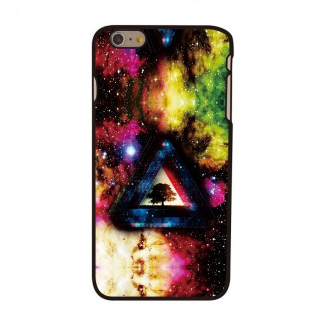 iPhone 6 Plus/6S Plus Hard Plastic Case with Tree Design in a Triangle