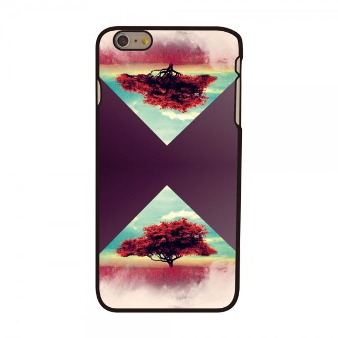 iPhone 6 Plus/6S Plus Hard Plastic Case with Trees and Triangle