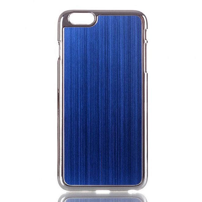 iPhone 6 Plus/6S Plus Hard Plastic Case with Aluminum Look - Blue