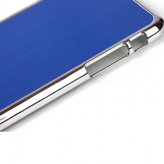 iPhone 6 Plus/6S Plus Hard Plastic Case with Aluminum Look - Blue