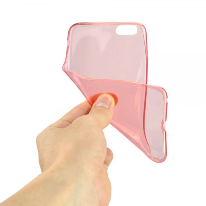 iPhone 6 Plus/6S Plus Ultradünnes (0.45mm), flexibles Plastik Case - rot