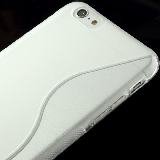 iPhone 6 Plus/6S Plus Elastic Plastic Case S-Curve - Transparent