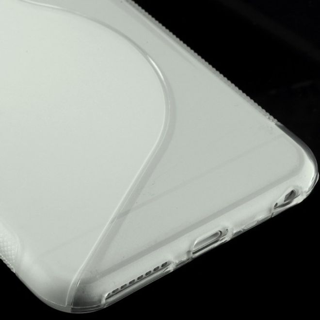 iPhone 6 Plus/6S Plus Elastic Plastic Case S-Curve - Transparent