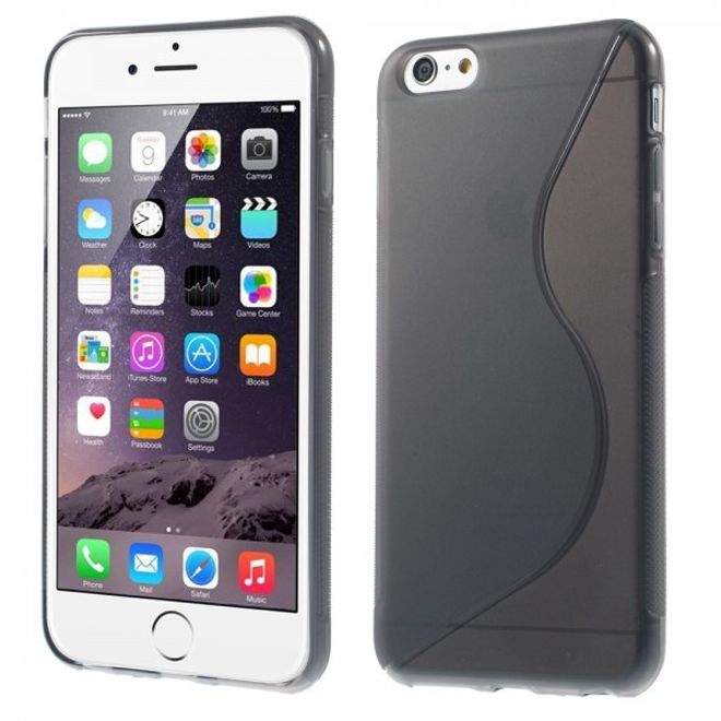 iPhone 6 Plus/6S Plus Elastic Plastic Case S-Curve - Grey