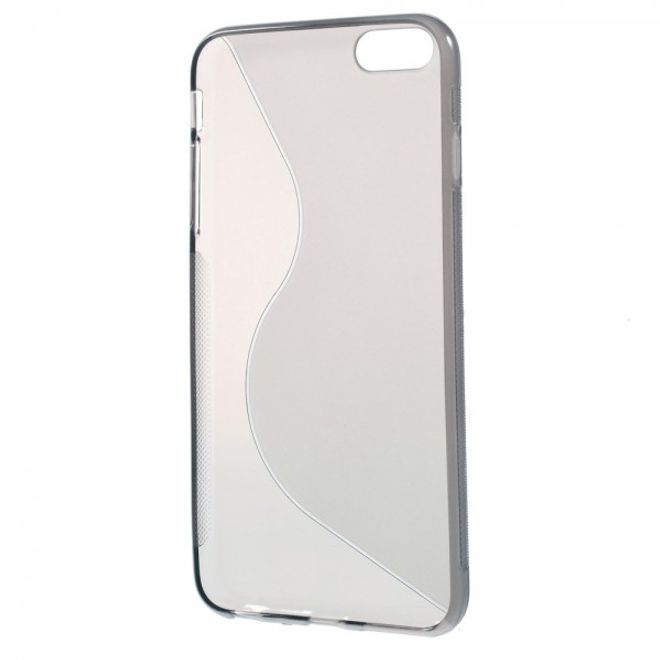 iPhone 6 Plus/6S Plus Elastic Plastic Case S-Curve - Grey