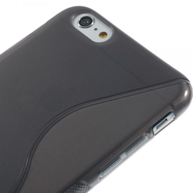 iPhone 6 Plus/6S Plus Elastic Plastic Case S-Curve - Grey