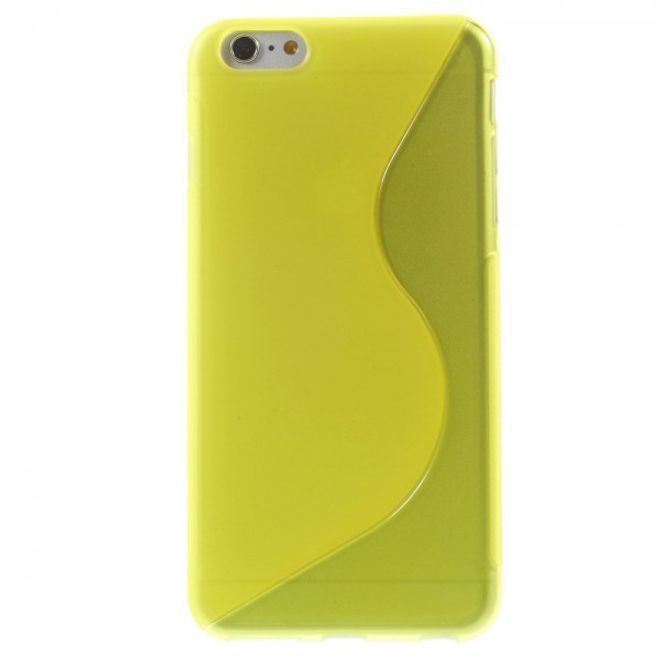 iPhone 6 Plus/6S Plus Elastic Plastic Case S-Curve - Yellow