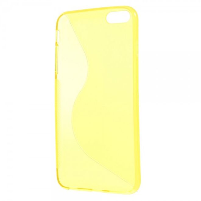 iPhone 6 Plus/6S Plus Elastic Plastic Case S-Curve - Yellow
