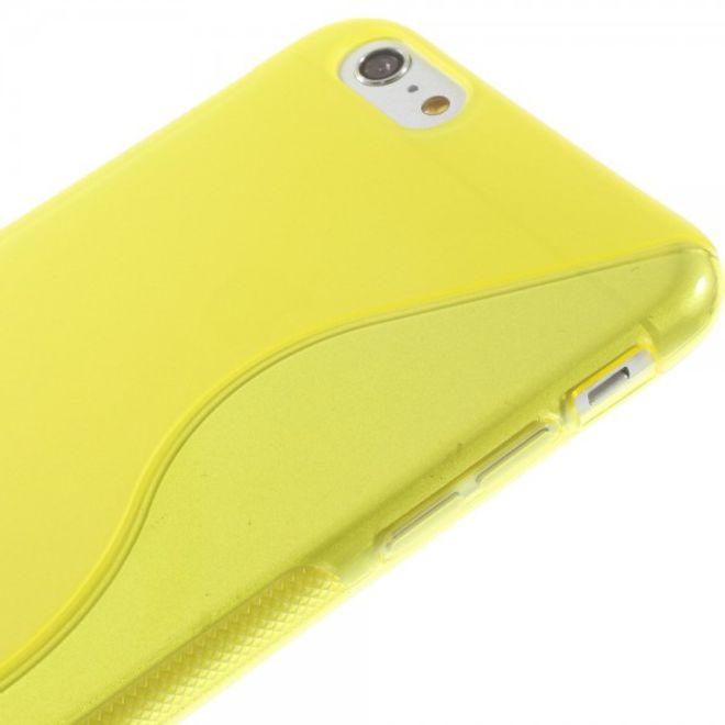 iPhone 6 Plus/6S Plus Elastic Plastic Case S-Curve - Yellow