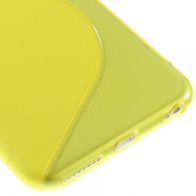 iPhone 6 Plus/6S Plus Elastic Plastic Case S-Curve - Yellow