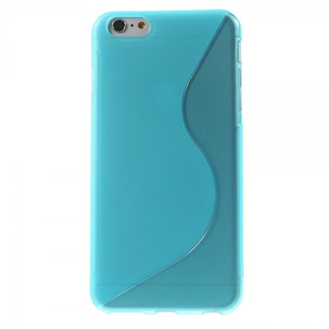 iPhone 6 Plus/6S Plus Elastic Plastic Case S-Curve - Blue