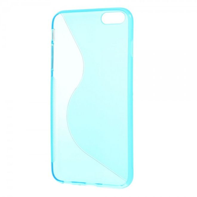 iPhone 6 Plus/6S Plus Elastic Plastic Case S-Curve - Blue