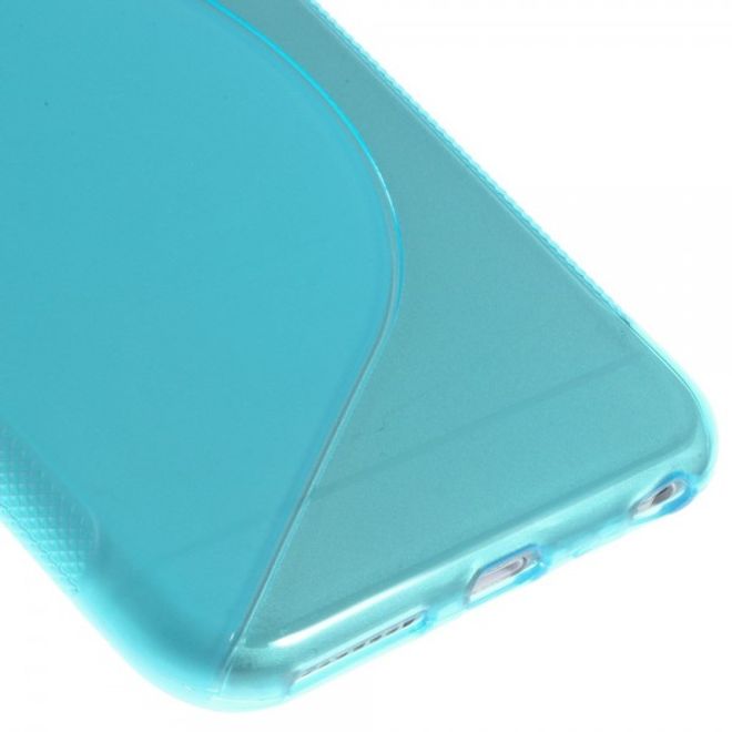 iPhone 6 Plus/6S Plus Elastic Plastic Case S-Curve - Blue