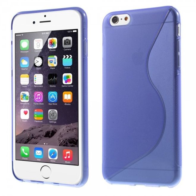 iPhone 6 Plus/6S Plus Elastic Plastic Case S-Curve - Purple