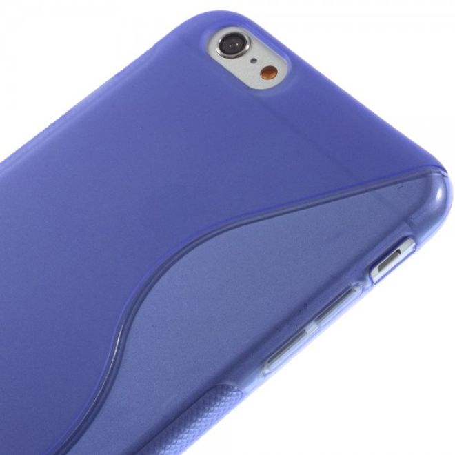iPhone 6 Plus/6S Plus Elastic Plastic Case S-Curve - Purple