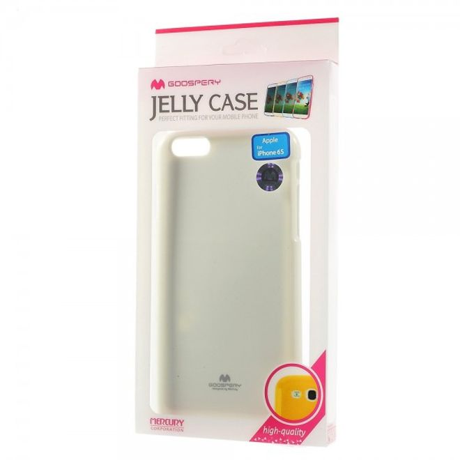Goospery - iPhone 6S Plus/6 Plus Handy Hülle - TPU Soft Case - Pearl Jelly Series - weiss