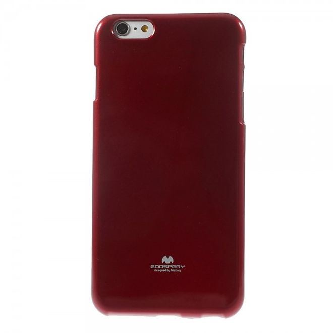 Goospery - iPhone 6S Plus/6 Plus Handy Hülle - TPU Soft Case - Pearl Jelly Series - rot
