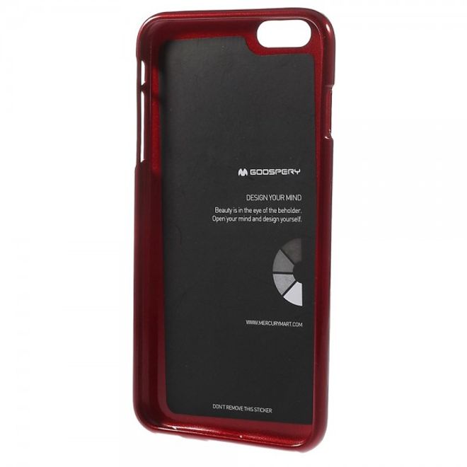 Goospery - iPhone 6S Plus/6 Plus Handy Hülle - TPU Soft Case - Pearl Jelly Series - rot