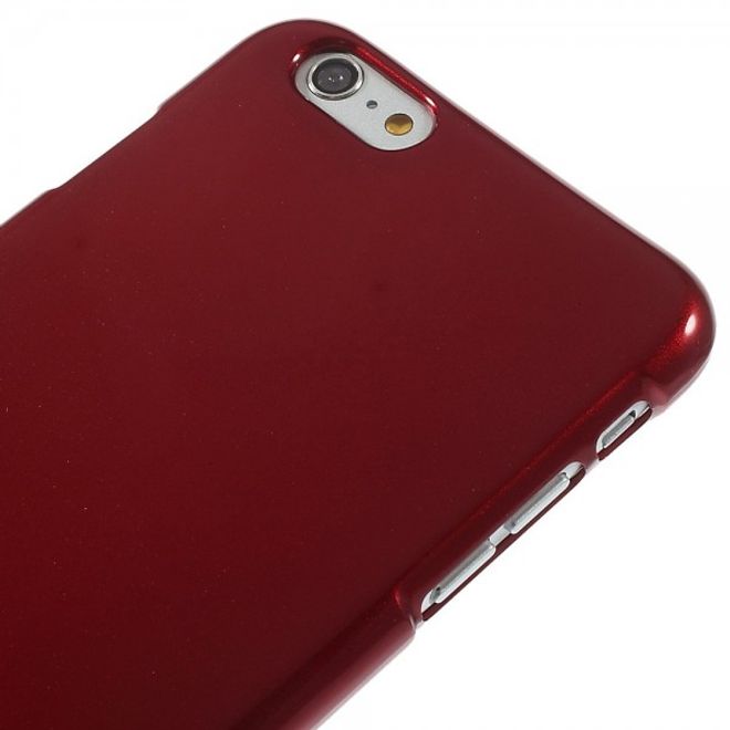 Goospery - iPhone 6S Plus/6 Plus Handy Hülle - TPU Soft Case - Pearl Jelly Series - rot