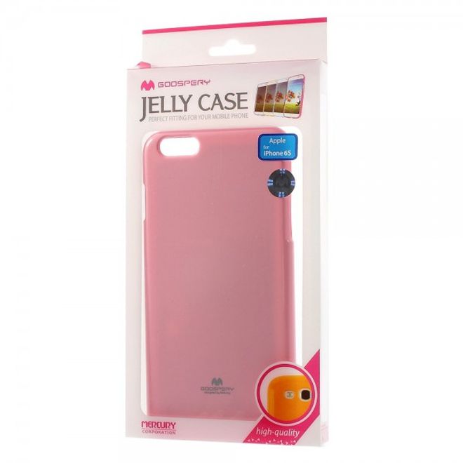 Goospery - iPhone 6S Plus/6 Plus Handy Hülle - TPU Soft Case - Pearl Jelly Series - rosa