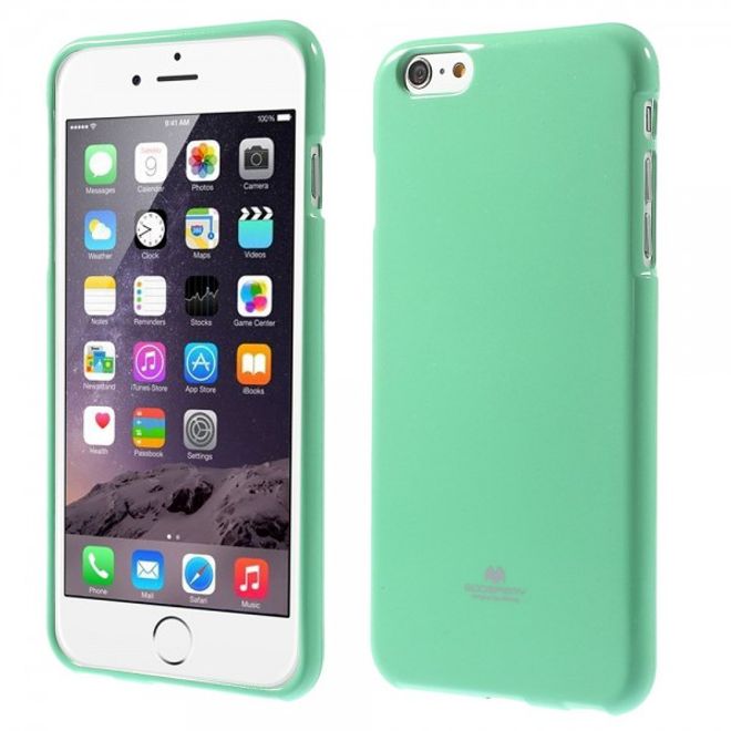 Goospery - iPhone 6S Plus/6 Plus Handy Hülle - TPU Soft Case - Pearl Jelly Series - mint