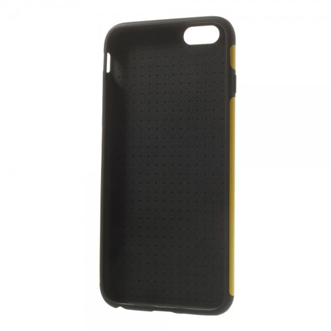iPhone 6 Plus/6S Plus Leather-like Crazy Horse Plastic Case - Yellow