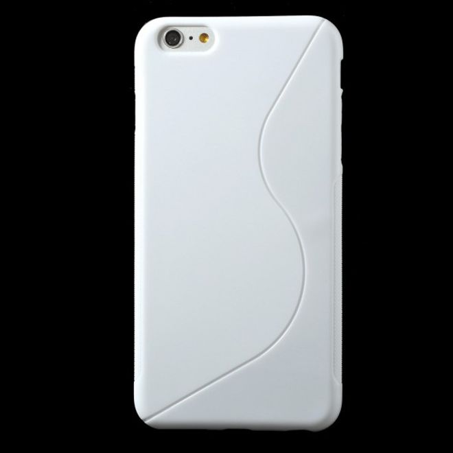 iPhone 6 Plus/6S Plus Elastic Plastic Case S-Curve - White