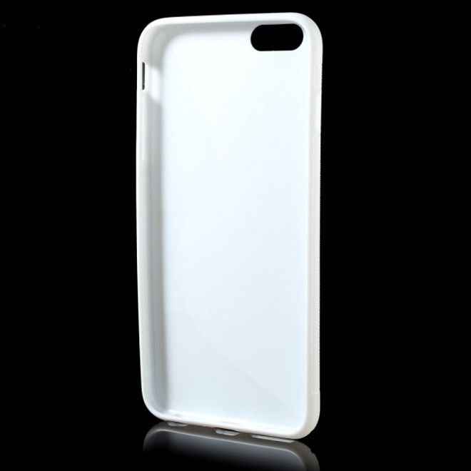 iPhone 6 Plus/6S Plus Elastic Plastic Case S-Curve - White