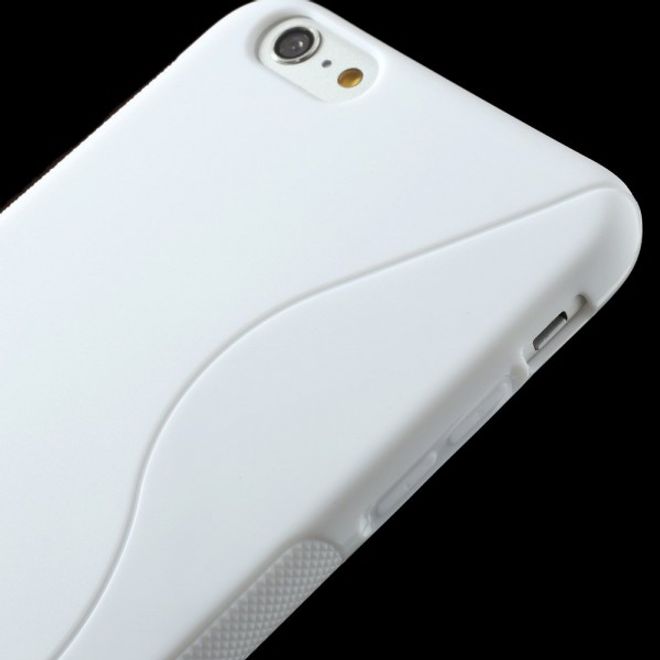 iPhone 6 Plus/6S Plus Elastic Plastic Case S-Curve - White