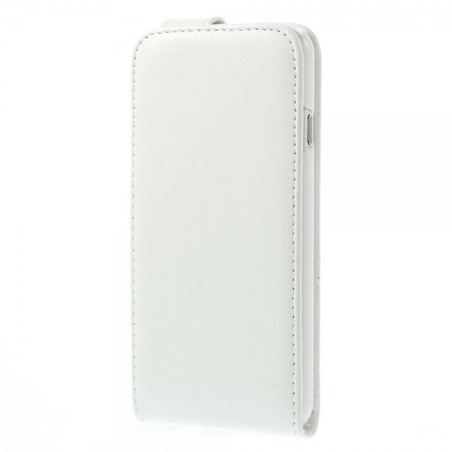 iPhone 6/6S Magnetisches Leder Case vertikal - weiss