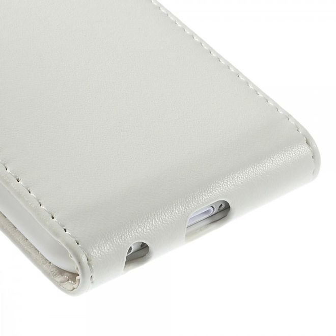 iPhone 6/6S Magnetisches Leder Case vertikal - weiss