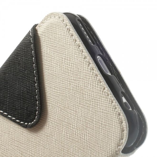 iPhone 6/6S Magnetisches Leder Case mit grosser Öffnung - weiss