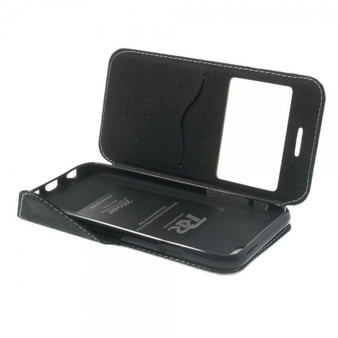 iPhone 6/6S Magnetisches Leder Case mit grosser Öffnung - weiss
