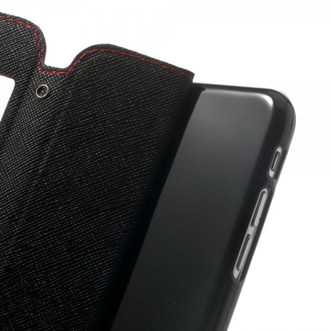 iPhone 6/6S Magnetic Leather Case with Large Opening - Red
