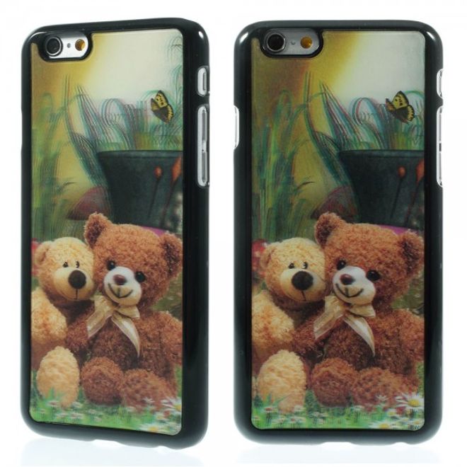 iPhone 6/6S Hard Plastic Case with 3D Teddy Bears