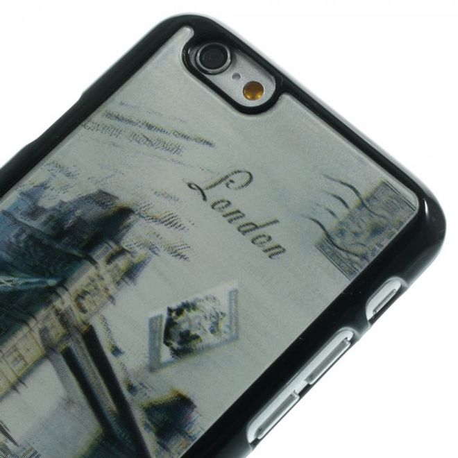 iPhone 6/6S Hart Plastik Case mit 3D Big Ben und Retroauto