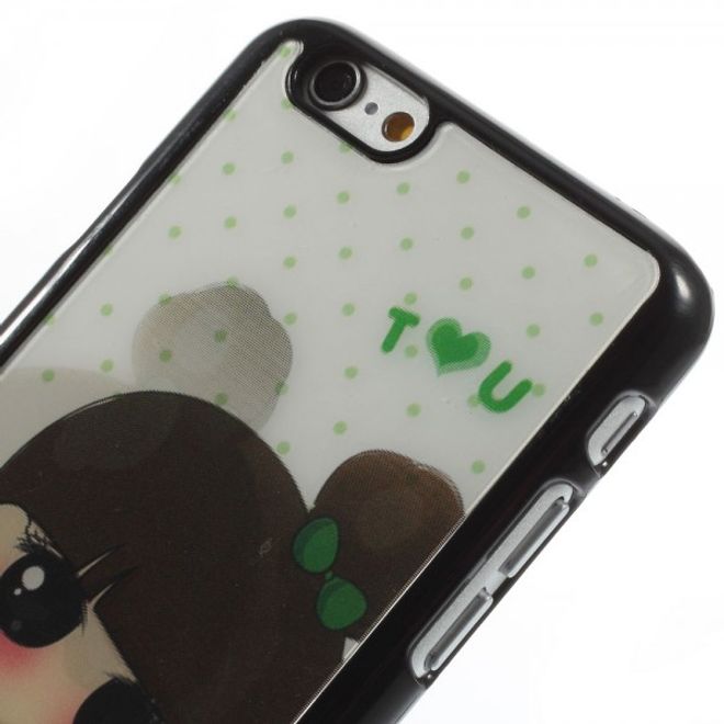 iPhone 6/6S Hard Plastic Case with 3D Girl