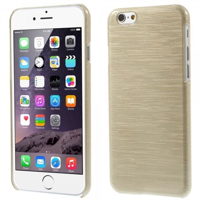 iPhone 6/6S Glossy Brushed Hard Plastic Case - Gold