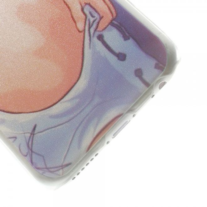 iPhone 6/6S Hart Plastik Case mit Girl mit Kreuzhalsband