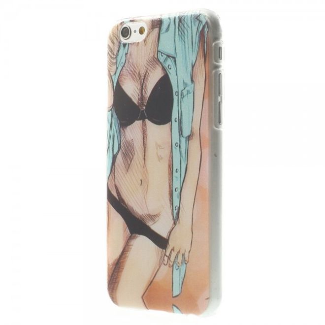 iPhone 6/6S Hart Plastik Case mit Girl mit schwarzem Bikini