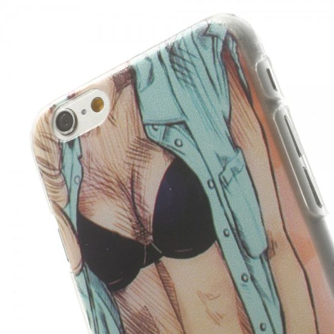 iPhone 6/6S Hart Plastik Case mit Girl mit schwarzem Bikini